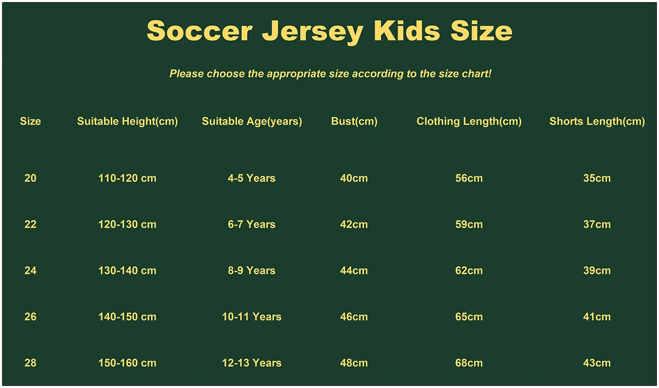 SoccerJersey per bambini maglie da calcio maglie maglia da calcio giovanile Set per ragazzi e ragazze con calzino vestiti per bambina