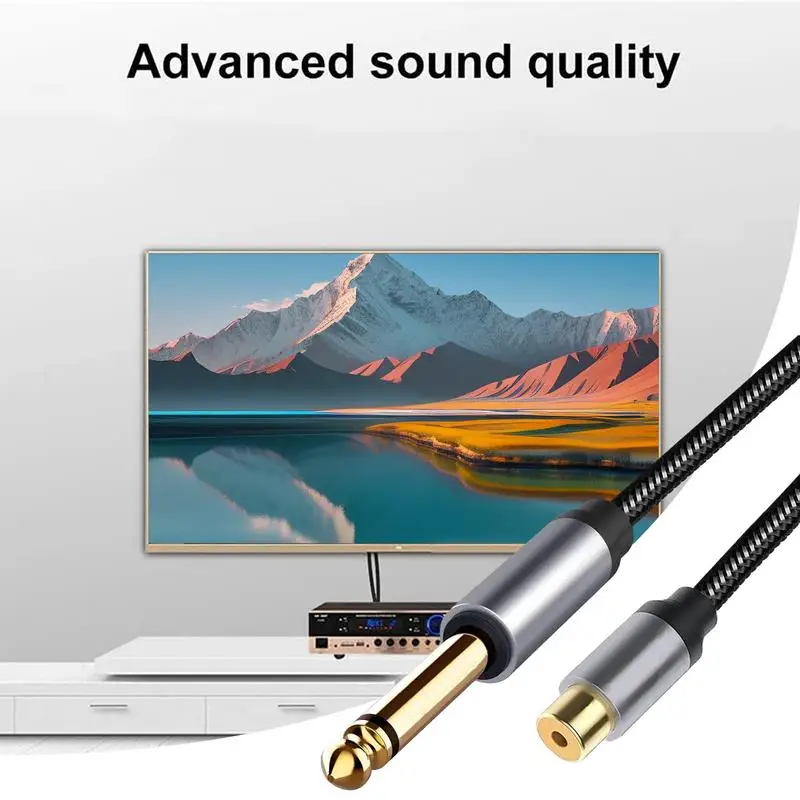 Audio Aux Cable Speaker Audio Cable With AV Interface Heavy Duty Headphone Adapter Audio Cable Audio Auxiliary Cord For Guitar