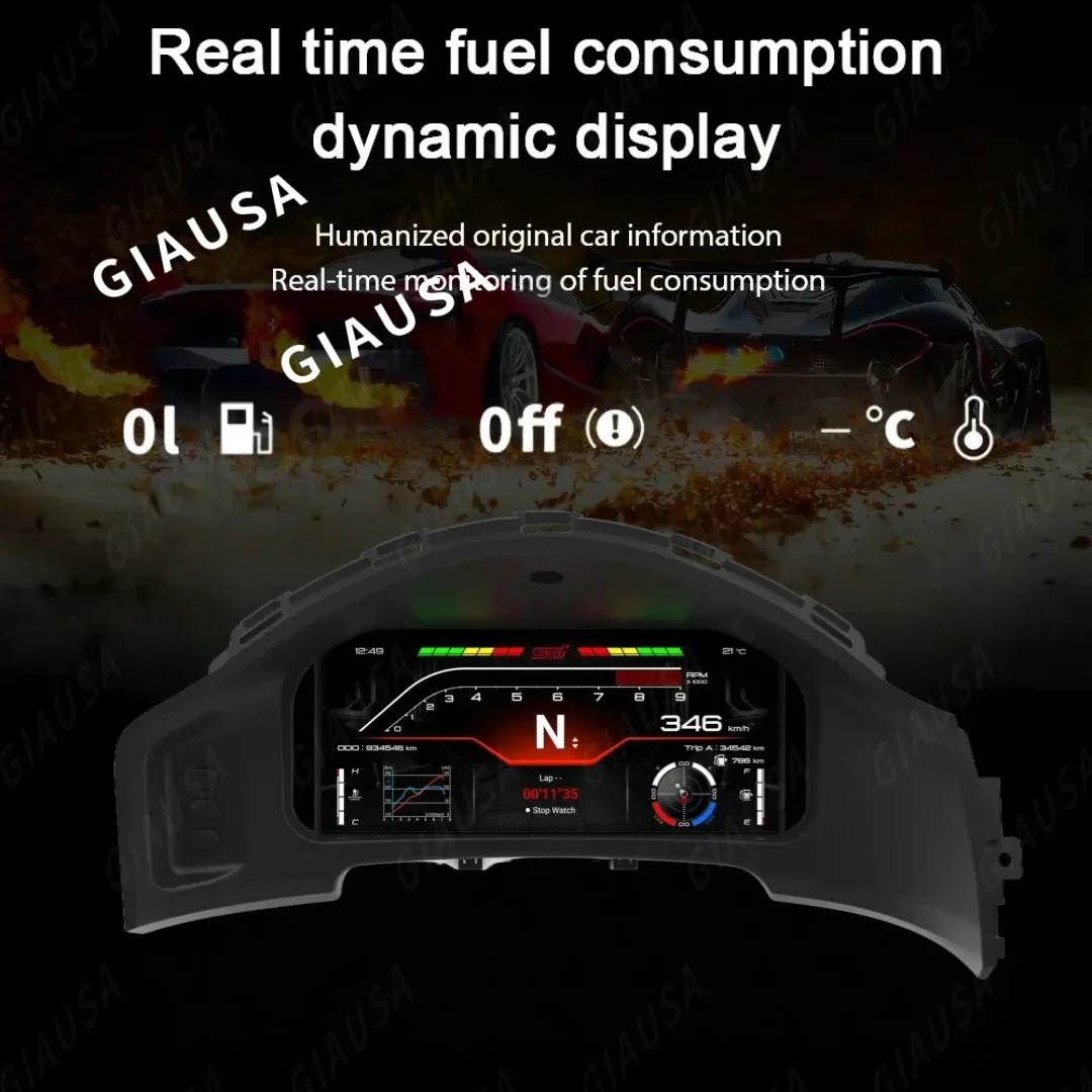 CC LCD Car Digital Cluster For Subaru BRZ Toyota 86 2013-2019 LCD Instrument Panel Speedometer Odometer Dashboard Display