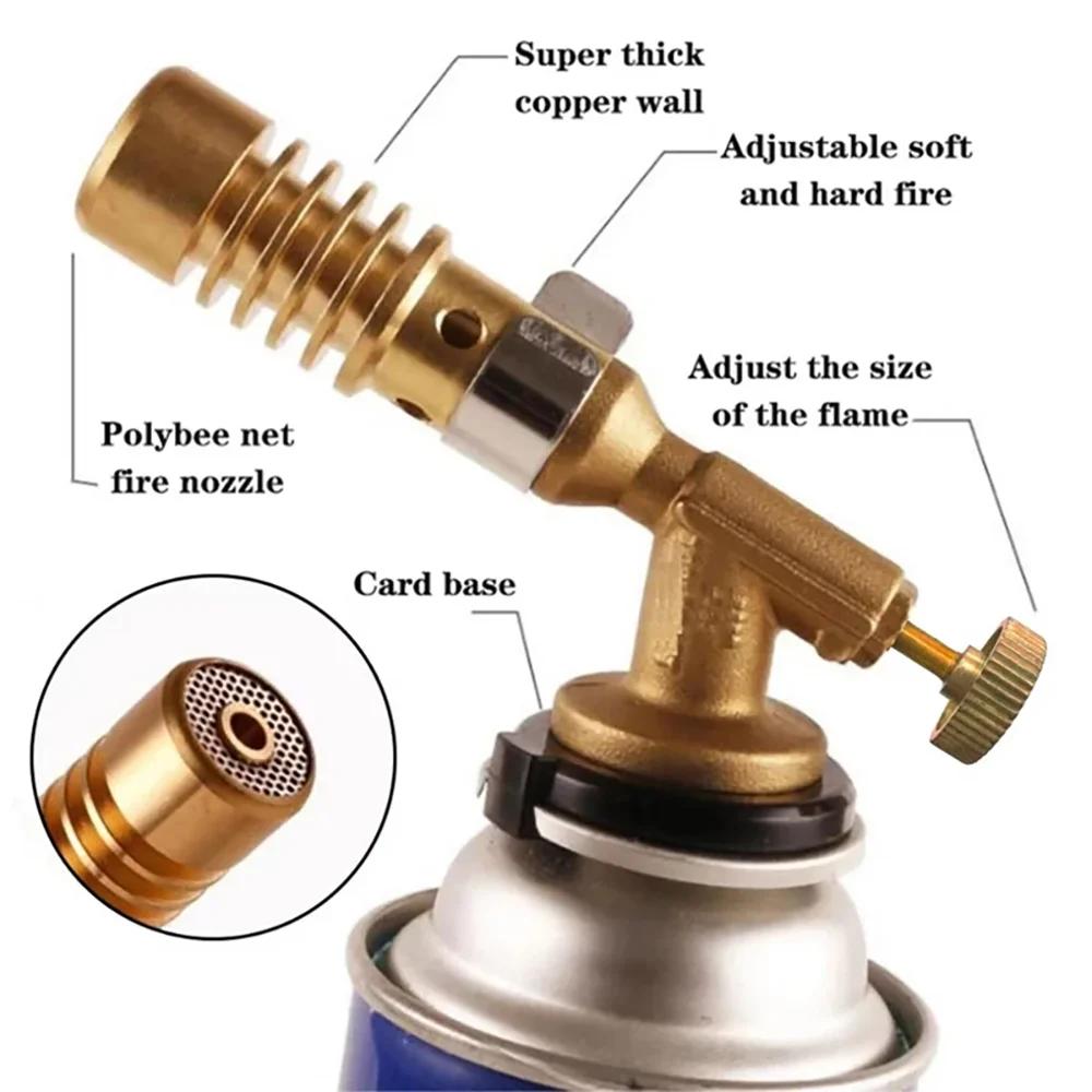 Card Type Flamethrower High-temperature Welding Gun Handheld Lgniter Pig Hair Welding Refrigerator Air Conditioning Copper