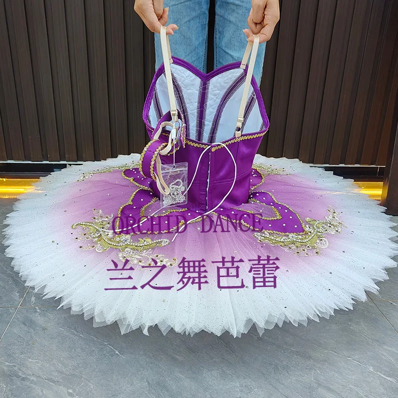 BT2507079 taille personnalisée professionnelle couleur personnalisée enfants filles femmes adultes lilas Ballet Tutu Costumes