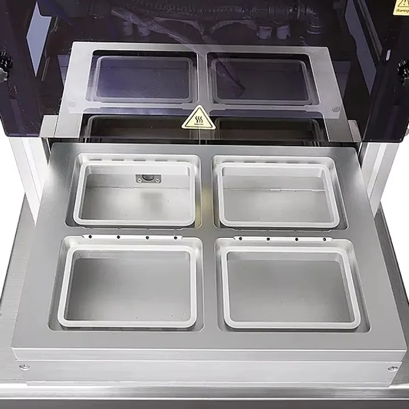 Custom Automatic Desktop Nitrogen Preservation Sealer High Efficiency Tray Sealing Machine for Commercial Food Fresh-keeping