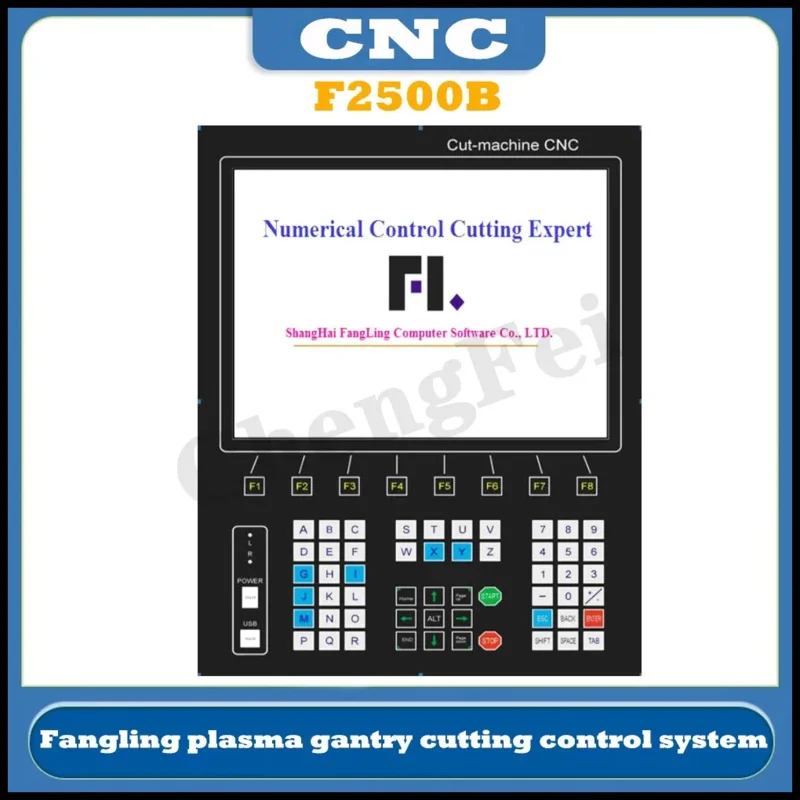 CNC Latest Plasma Flame Expert Fangling F2500B F2600 2-Axis Gantry Cutting Machine Operating System Cyclmotion