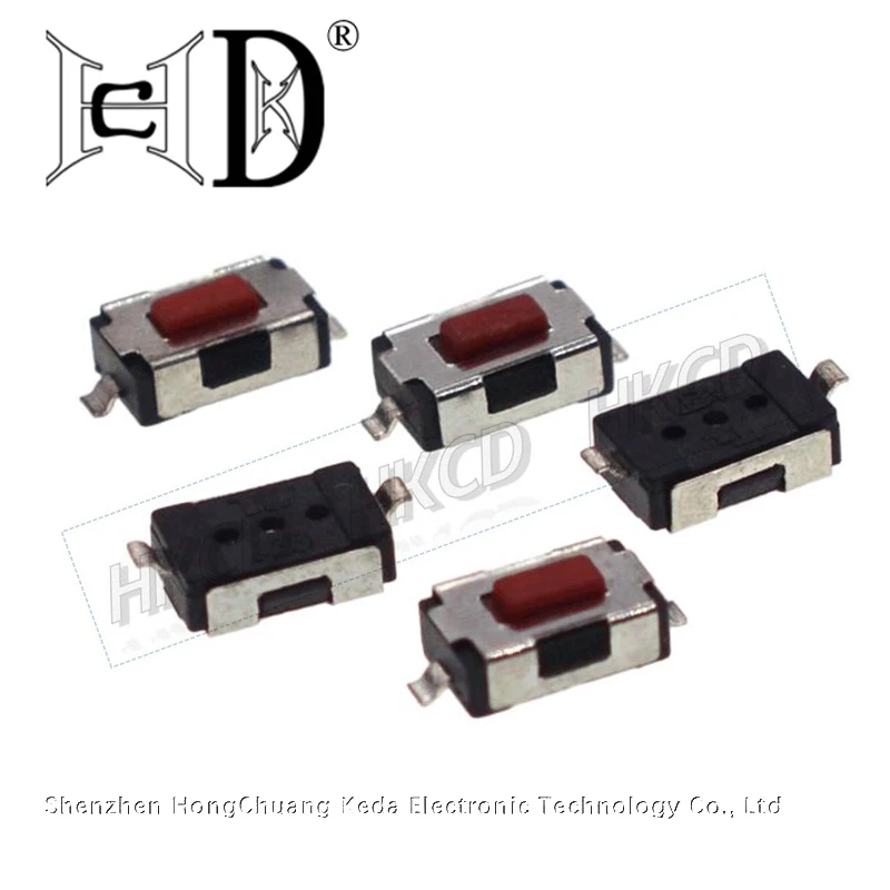20pcs TS-B007 4X6X2.5 pull core touch micro switch 4 * 6 * 2.5 surface mount two pin copper red head square