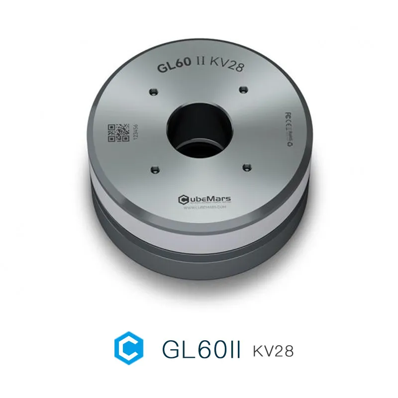 GL60 II KV28 CUBEMARS Hollow Drive, PTZ Motor, Radar PTZ, Type 3 Mode