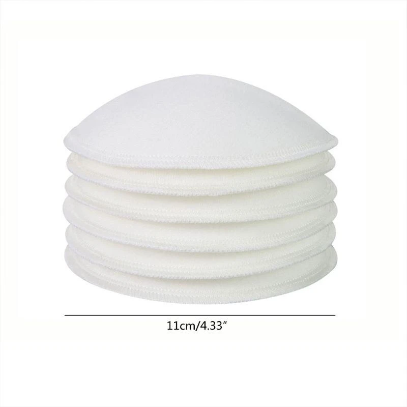 J15U 4 قطع من وسادات الرضاعة الناعمة القابلة للتنفس ومضادة للانسكاب لمنع الانسكاب #6