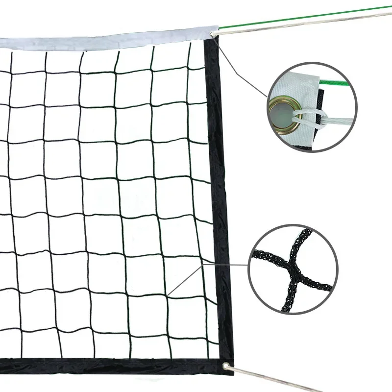 Badminton Net Polypropylene Indoor and Outdoor Competition Volleyball Net 6.1mX0.76m Easy Setup Wide Foldable Pickleball Net