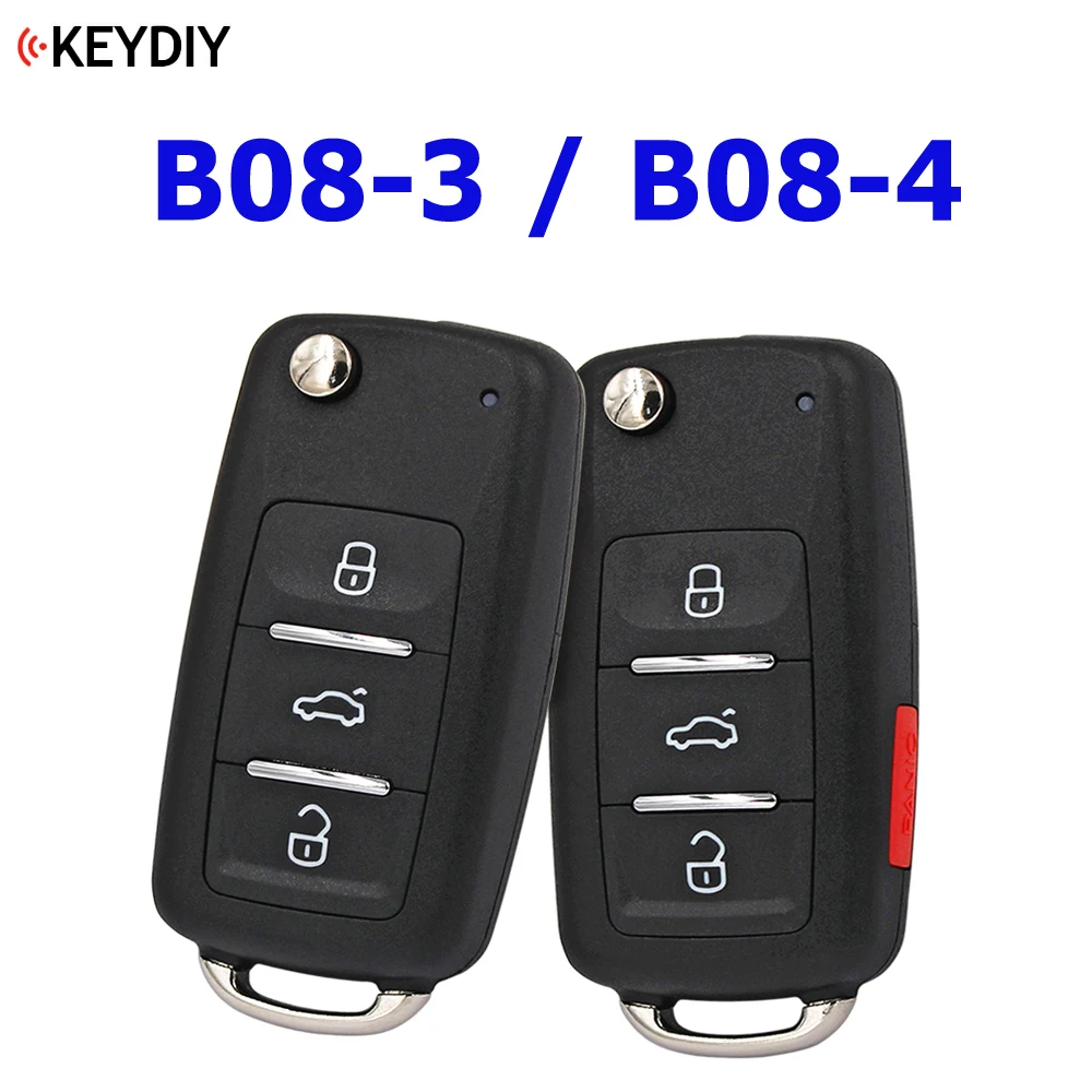 KEYDIY B08-3 B08-4 B08-3+1 Original 3/4 Buttons Universal Remote Control Key B-Series for KD900 KD MINI,URG200 ,KD-X2