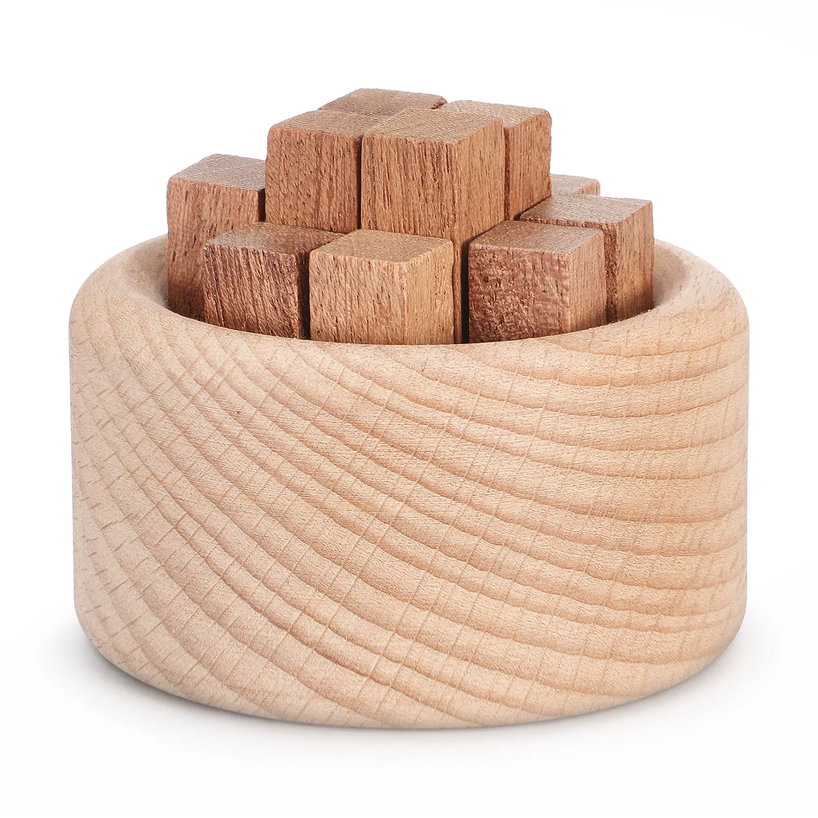 1Set Wood Aroma Diffuser Woodpile Shape Essential Oil Diffuser Home Office Decor for Yoga Meditation Bedroom Living Room