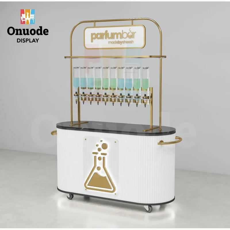 custom.High Quality Mobile Perfume Display Cabinet  Custom Display Furniture Outdoor Event Perfume Displays