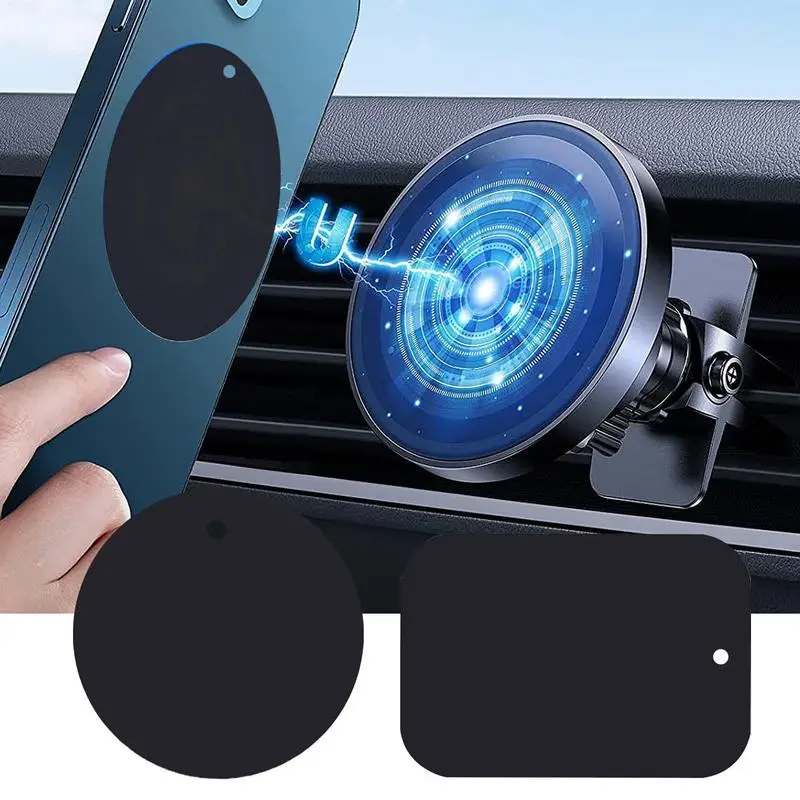 Adesivo de placa de metal para ventilação, Suporte de montagem do carro, Grossa celular adesivos, Casos para telefone, 0.5mm