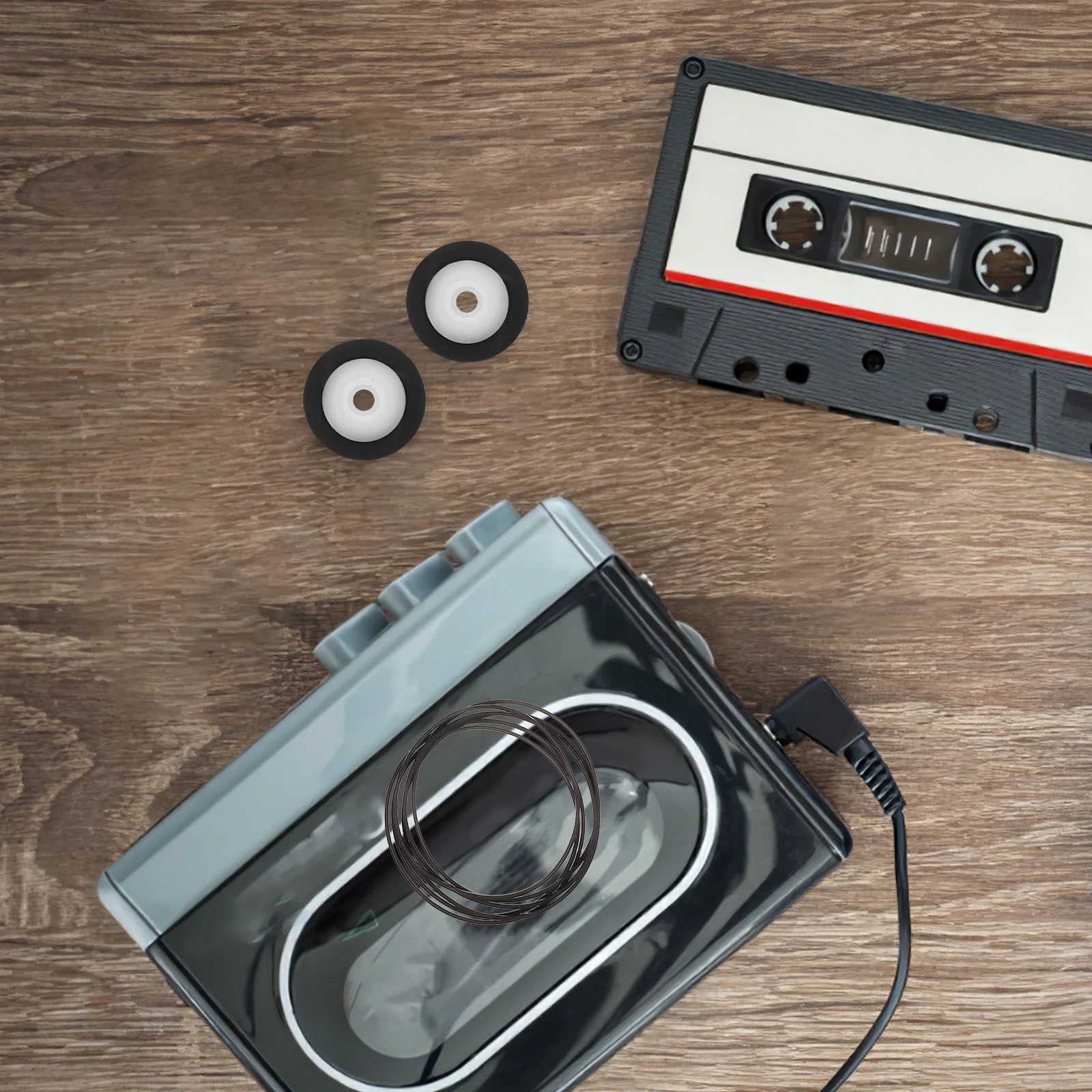 6Pcs Pinch Roller Plastic Pressing Wheel 13Mm for Radio Tape Recorder Audio Cassette Machine Repair Replacement