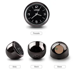 Car Clock Watch Modified Car Interior Electronic Quartz Watch Car Decoration with logo For BMW Toyota Benz Audi Nissan Peugeot