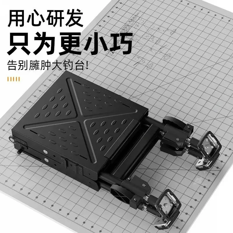 Aluminum Alloy Mini Fishing Platform  Ultra‑Light Folding Adjustable Leg Multifunctional Portable Fishing Chair