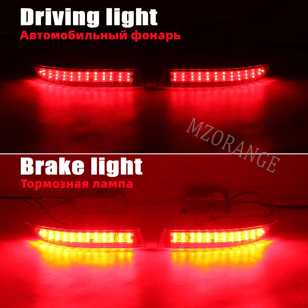 Rear Bumper Reflector Light for BMW X5 E70 LCI 2010 -2013 Driving Brake Tail Lamp Red Car Accessories 63147240997 63147240998