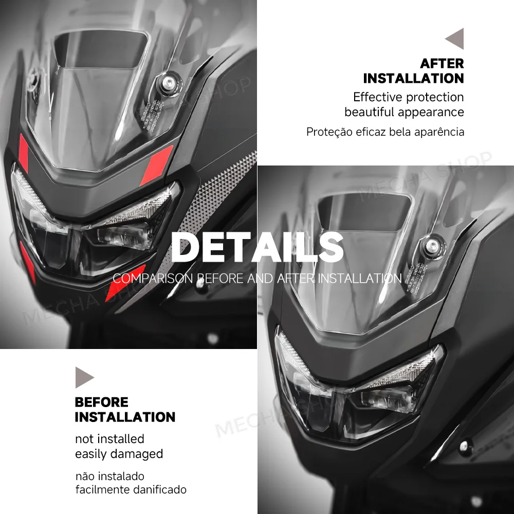 For XL750 Transalp 2025 Front Sticker 3D Resin Sticker Protection Kit Motorcycle Accessories 5