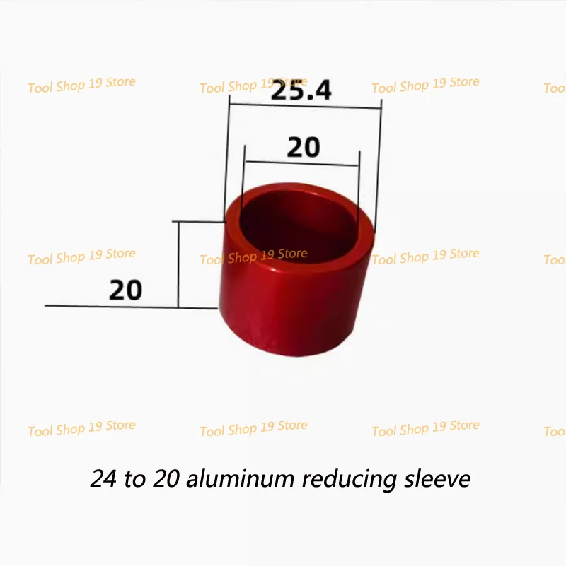 Imagem -02 - Rebolo Reduzindo Luva Luva de Alumínio Conversão do Furo Interno 32 para 25.4 20 19 16 12.7 Mandril