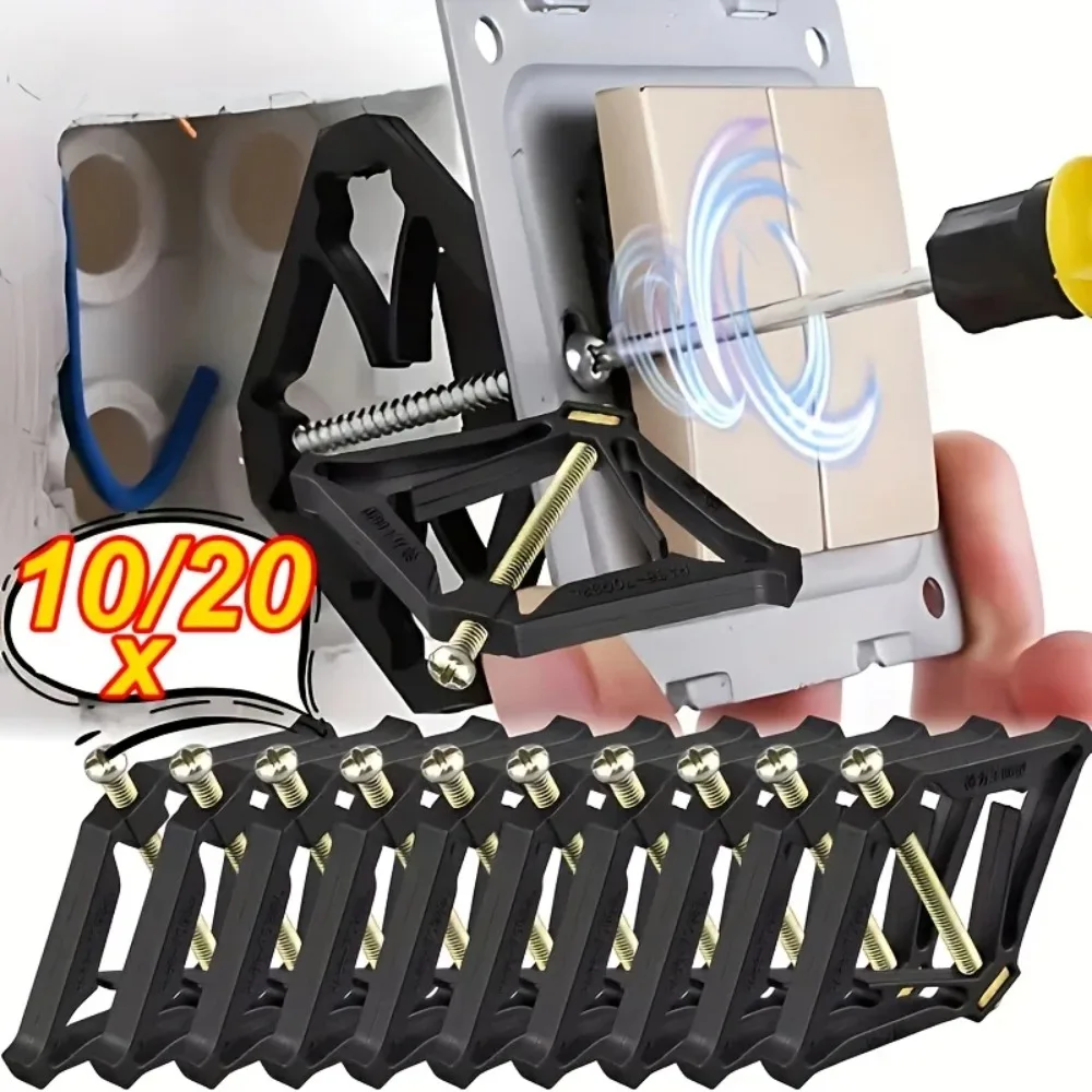Picture 5: 10Pcs  86 Electrical Box Repair Kit, Switch Socket Support Rods, Wall Outlet Mounting Screws