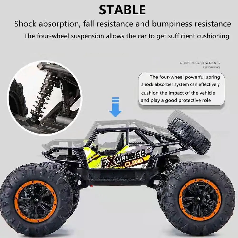 Kids Remote Control Truck Off-road Radio Control RC Car Remote Controlled Truck Toys For Boys Birthday Gift