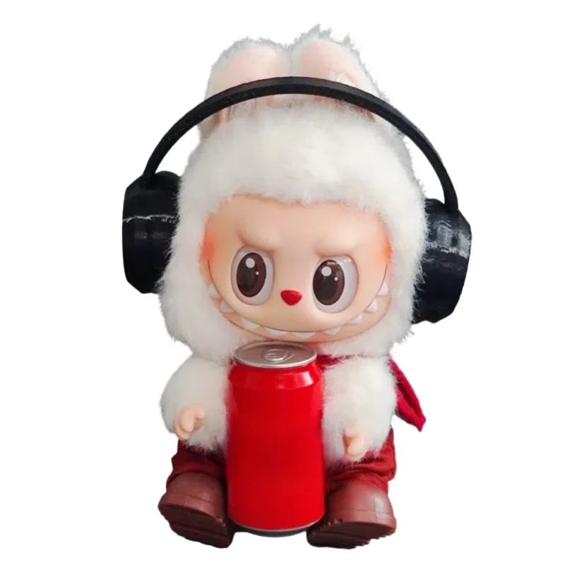 ل 17 سنتيمتر Labbubu الملابس الأصلي Labubu لعبة دمية فاخرة جديد يجلس حفلة الدب التسمية وشاح قبعة حقيبة دمى اكسسوارات لطيف