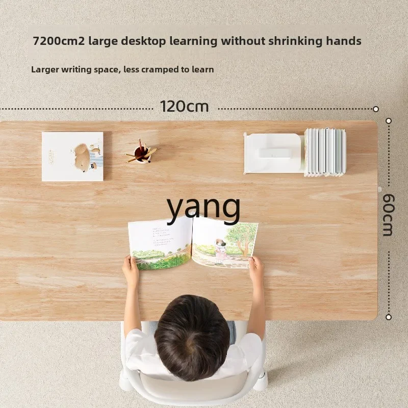 โต๊ะเขียนหนังสือไม้แท้ ยกได้ พร้อมชุดเก้าอี้