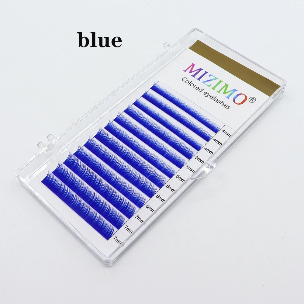 Lower eyelashes fake eyebrows 0.07 black blue purple pink white red brown Mix4-5-6-7mm mixed length