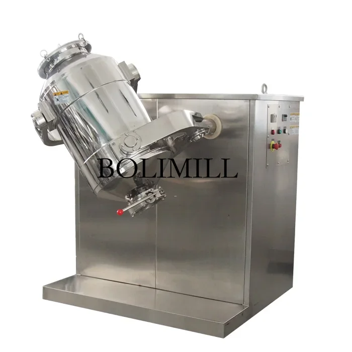 3D dry chemical powder mixer blender machine