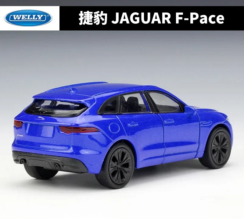 WELLY 1:36 JAGUA F-PACE SUV 자동차 모델 자동차, 금속 풀백 자동차, 높은 시뮬레이션 다이캐스트 합금 장난감 자동차, 어린이 선물