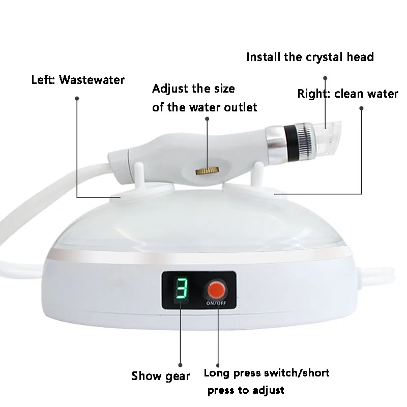 Ultra-micro bubble mini spray water jet beauty machine vacuum suction blackhead cleaning and rejuvenation instrument