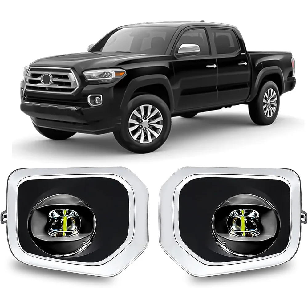 

LED Fog Lights for Toyota Tacoma 2016-2023 (Fits SR,SR5 Model Only) Front Bumper Driving Fog Lamp with Wiring Harness & Switch