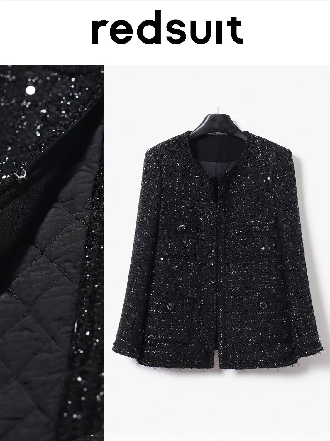 New winter cotton warm  slimming heavy black medium long coarse woolen coat top Custom size