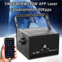 5w 6w 8W 10W RGB laser projector APP 3d animation laser lamp wedding arrangement laser full-color animation laser scanner stage