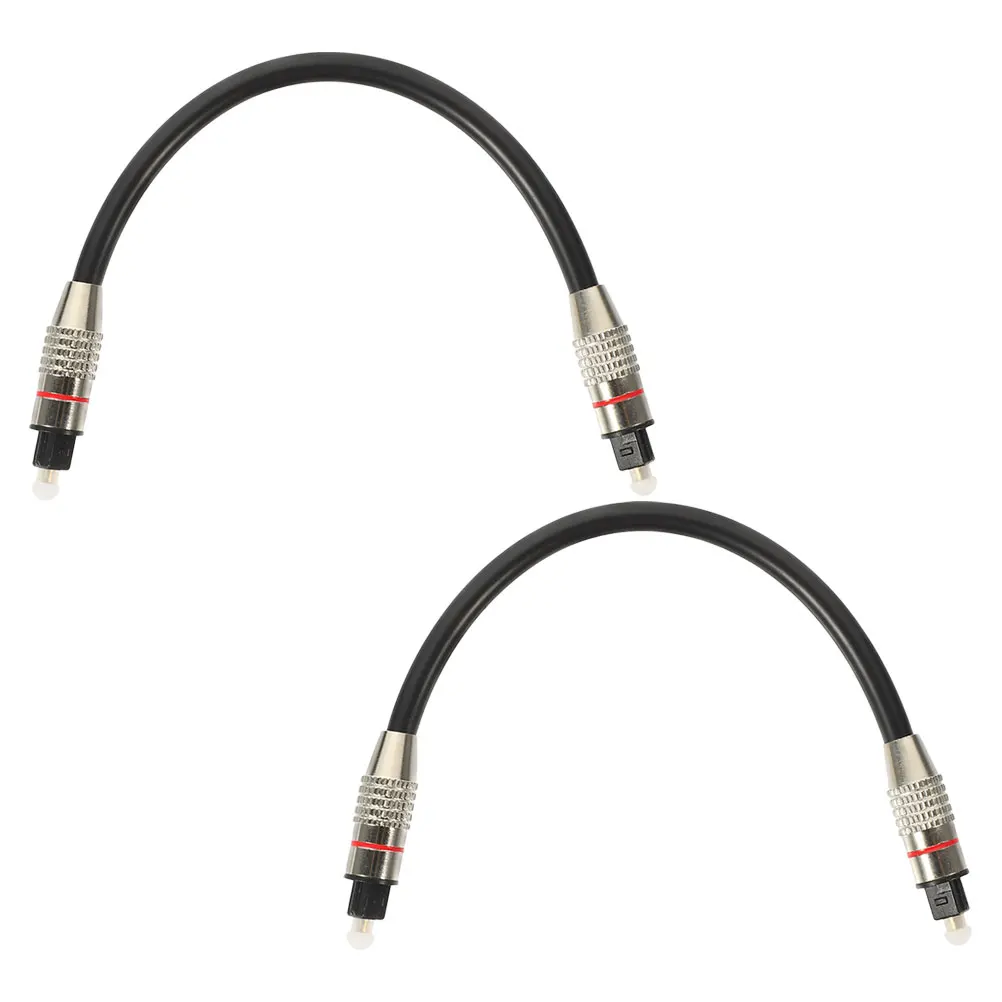

2 Pcs Audio Optical Cable Wire Replacements Cord Fiber Cables Digital PMMC Professional