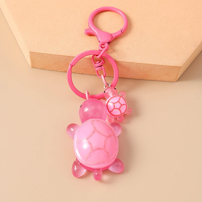 Bunte Cartoon-Tier-Schildkröten-Schlüsselanhänger aus Harz für Autoschlüssel, Souvenir-Geschenke für Frauen und Männer, Handtaschenanhänger, Schlüsselringe, DIY-Accessoires – Detail 5