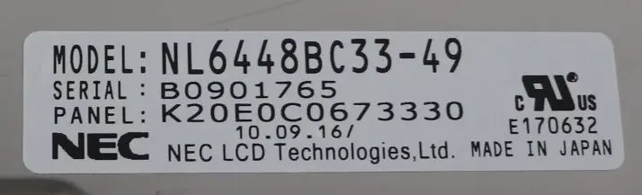 Novo original 10.4 polegadas NL6448BC33-49 resolução 640*480 em estoque Fornecimento Zhiyan