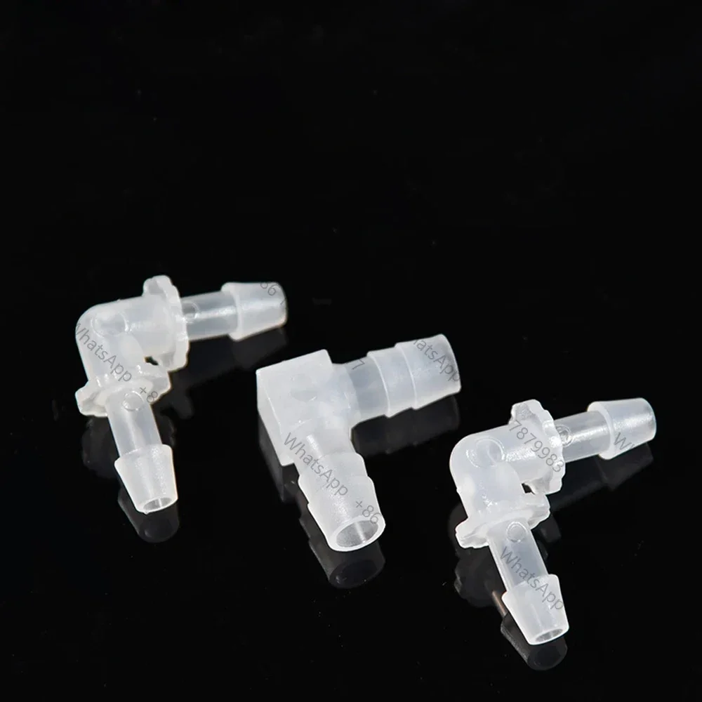 2/5/10pcs 90 Degree L Elbow Connector 4/5/6/8/10/12/14/16/20mm Plastic Barbed Joiner Pipe Hose Food Grade