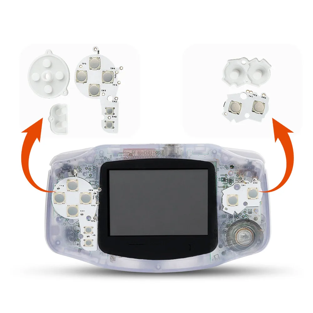 Apexneer GBA Tactile Buttons For Gameboy Advance GBA Film Button Mod kit
