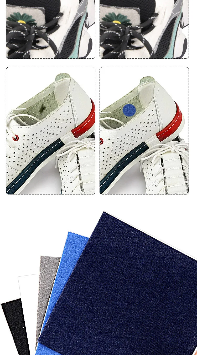 Mesh-Sneaker-Reparaturzubehör, fester, selbstklebender Fersen-Anti-Abrieb-Aufkleber, oberes zerrissenes Futter, Reparaturaufkleber, 2 Stück – Detail 8