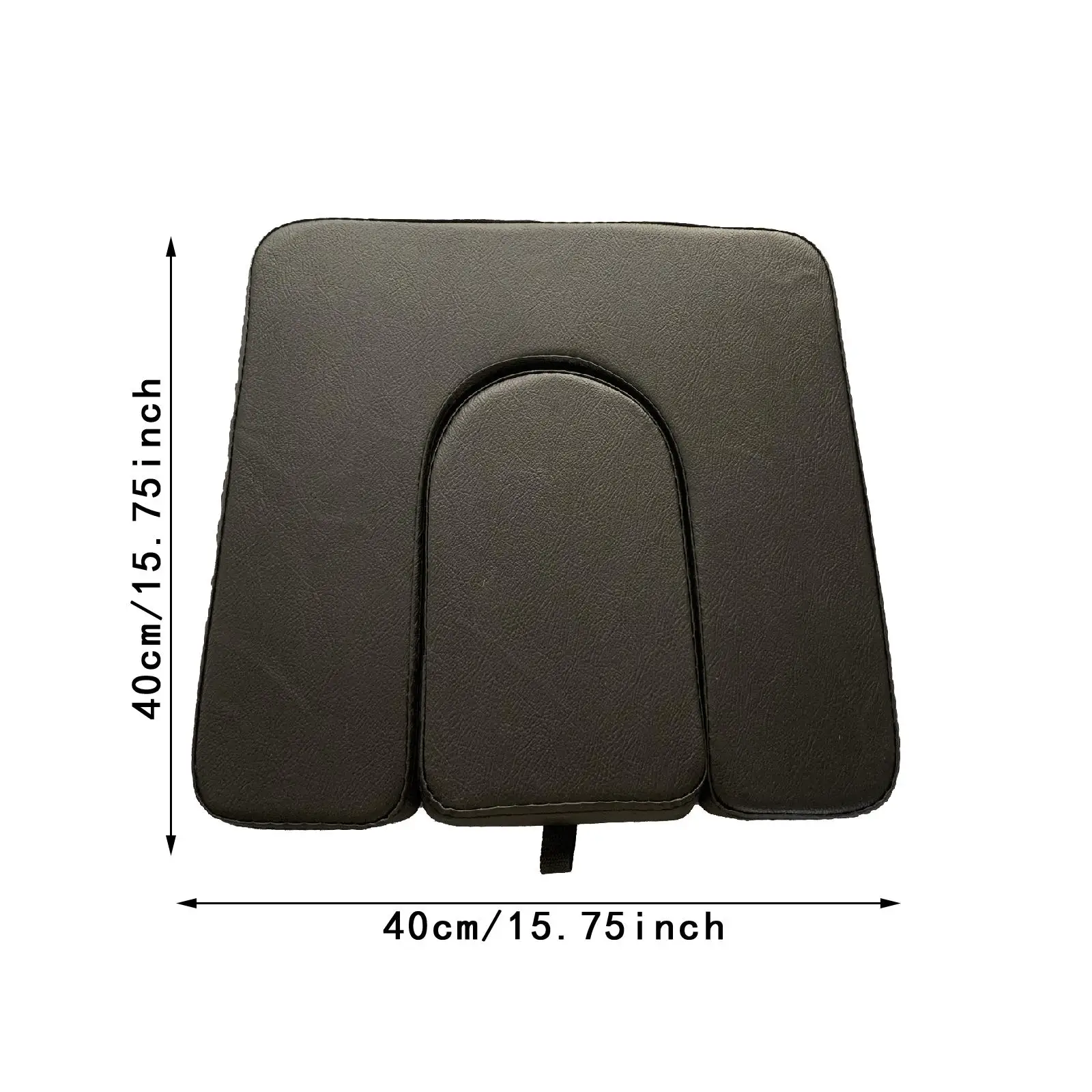 Waterproof Black Commode Chair Seat Cushion Soft PVC Padded Pad Easy Clean for Shower Toilet Chair Elderly Use
