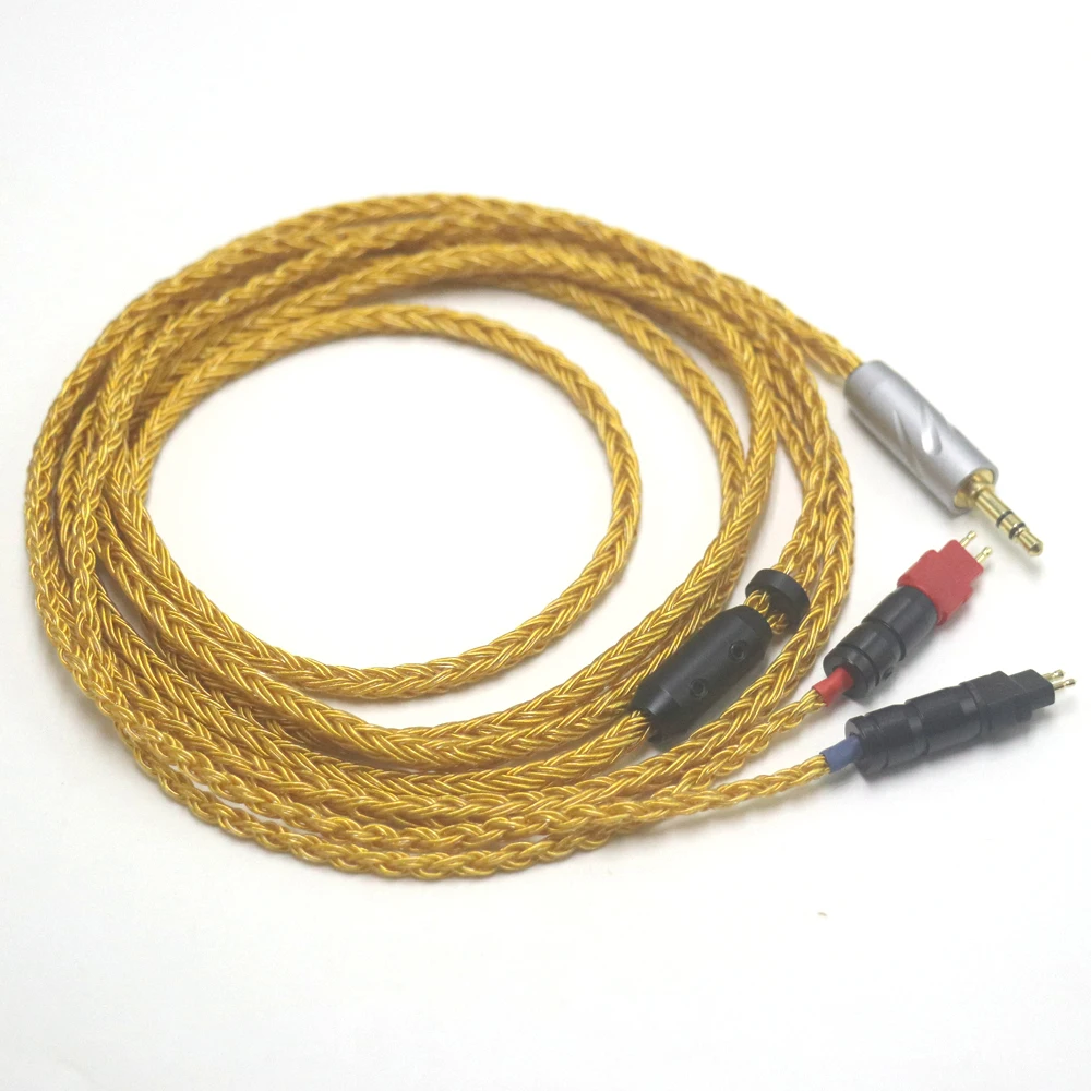 16-ядерный OCC 24-каратный позолоченный обновленный кабель для наушников 4,4 мм 6,5 xlr 3,5 для Sennheiser HD580 HD600 HD650 hd545 hd565 hd535