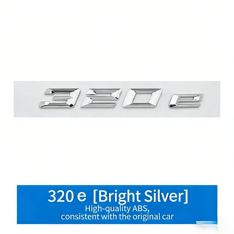 ABS Car Rear Trunk Logo Badge Emblem Sticker For 3 series 316e 328e 318e 320e 325e 330e 335e E46 E90 E91 F30 F31 F34 G20 - view 5