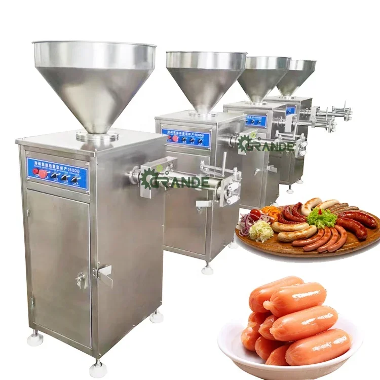 Electric Quantitative Industrial High Output Automatic Sausage Stuffing Filling Making Machine Sausage Hotdog Maker Machine