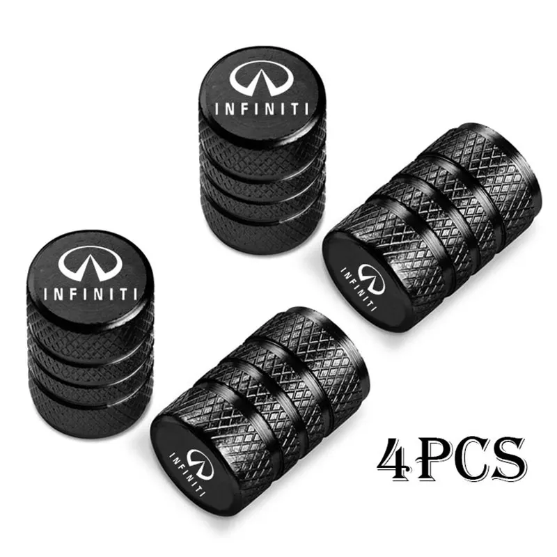 Car Wheel Tire Valve Caps Tyre Stem Covers Airdust Waterproof For Infiniti Q50 Q30 FX35 G37 G35 Q70 QX70 Q60 QX50 QX60 QX80