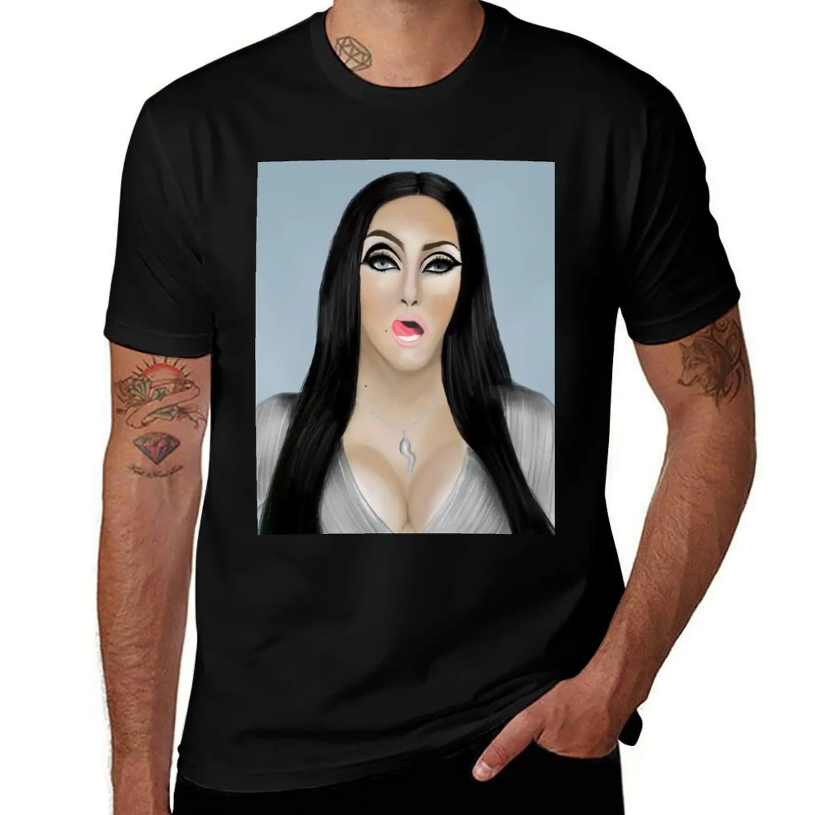 Michelle Visage T-Shirt Athletic Quick Dry for Men T-Shirt