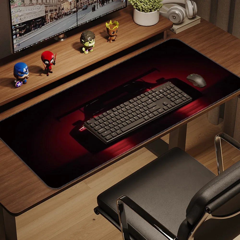 Mouse pad - Suitable for PC/laptop/desktop - Anti-slip rubber bottom office desk pad - Wrist support computer accessory