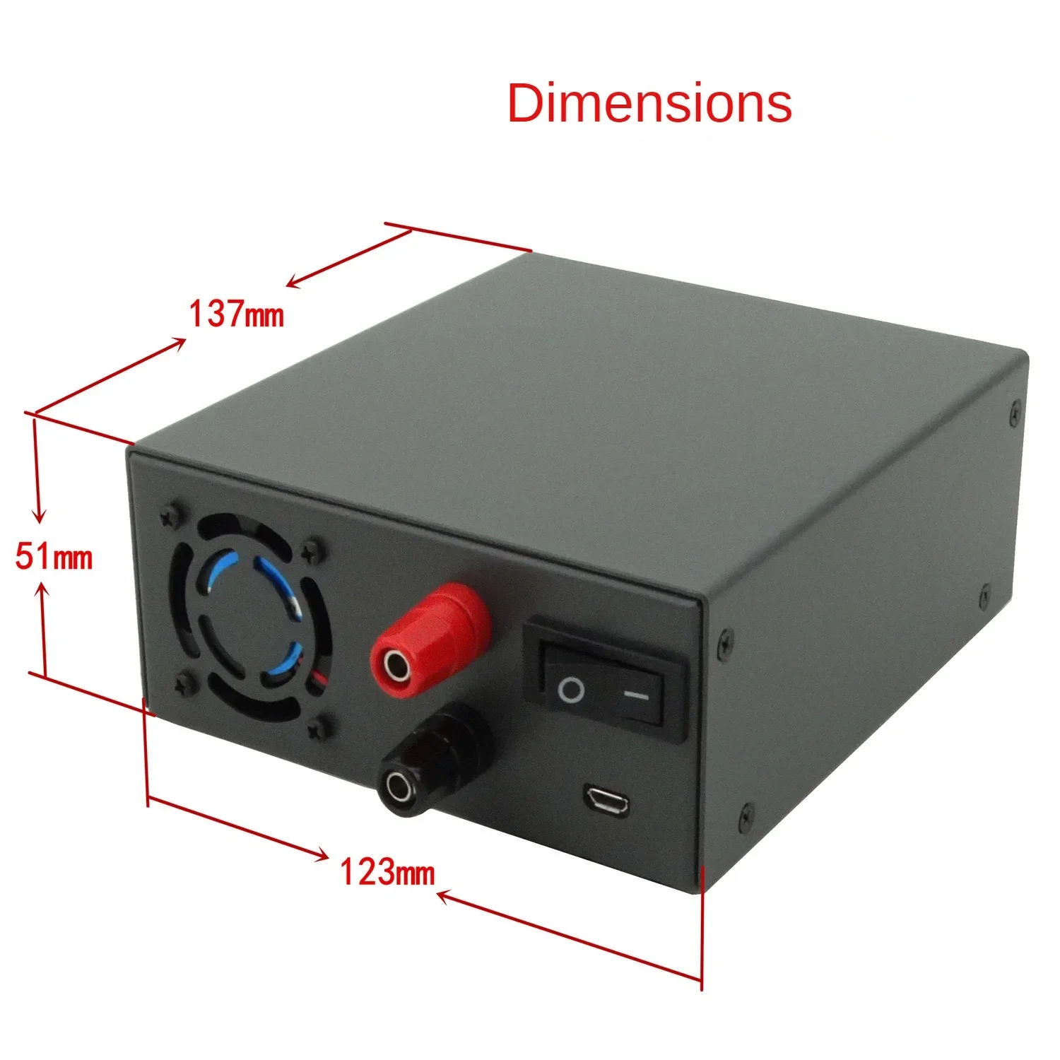 KIT fai da te custodia fai da te Shell per DPS5015-USB DPS5020-USB DPS3012 DPH3205 convertitore di corrente a tensione costante Power Bank Box Shell