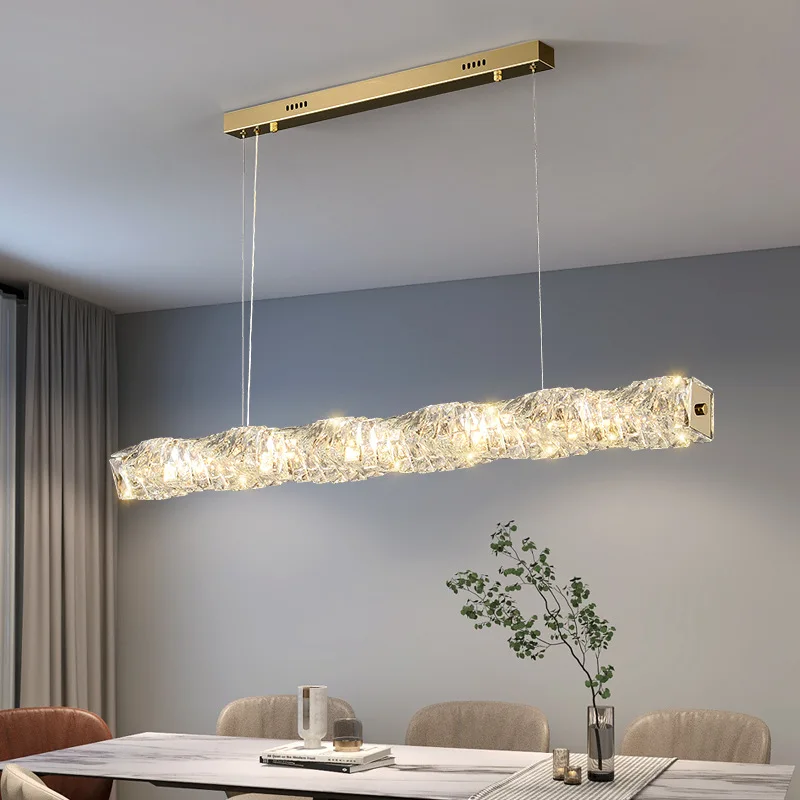 

Modern Crystal Led Chandelier for Living Dining Room Food Tables Kitchen Designer Pendant Light Home Decor Hanging Light Fixture