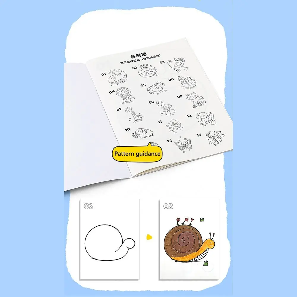 Gifts Anime Drawing Creative Coloring Book DIY Teaching Tools Simple Painting Graffiti Books Books Painting Coloring Book