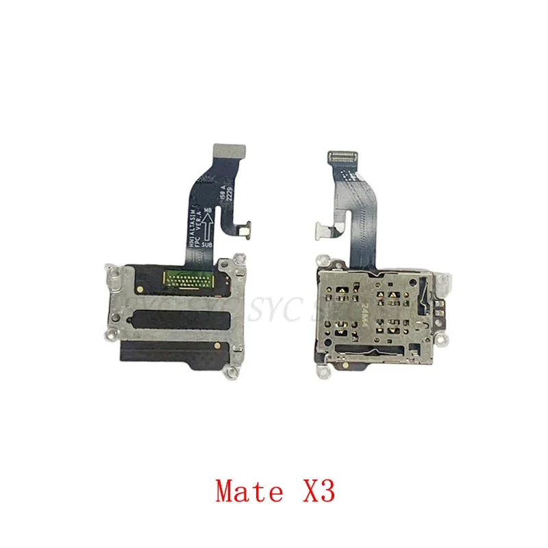 SIM Card Reader Board Connector Flex Cable For Huawei Mate X2 X3 Sim Card Reader Flex Repair Parts