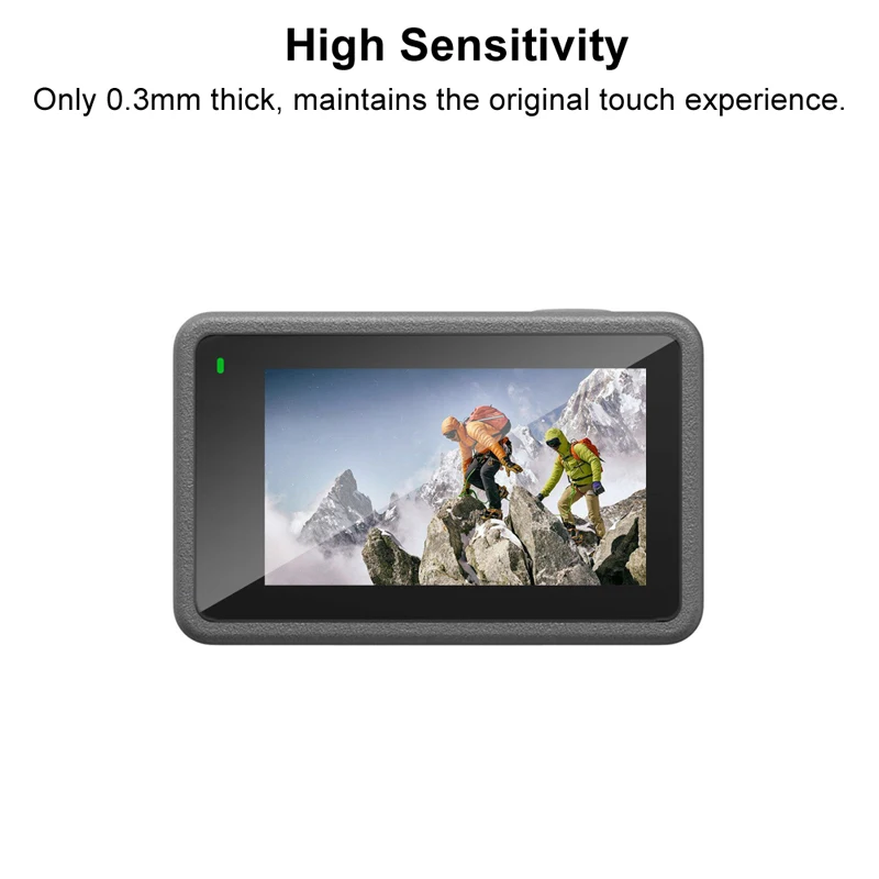 กระจกนิรภัยป้องกันหน้าจอสำหรับ DJI Osmo Action 3 4ฝาปิดเลนส์ป้องกันเคสครอบเลนส์ซิลิโคนสำหรับอุปกรณ์เสริม DJI Action 3